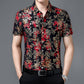 Trendy patroon ademend shirt met korte mouwen voor heren